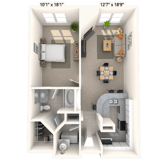 Floorplan image of unit I 449