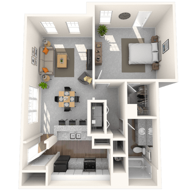 Floorplan image of unit 1538