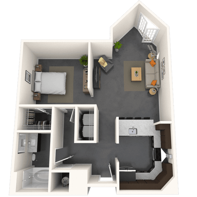 Floorplan image of unit 1217
