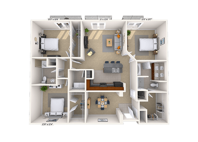 Floorplan image of unit 04-4213