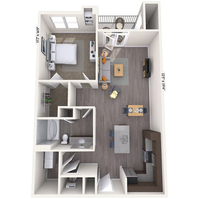 Floorplan image of unit 5104