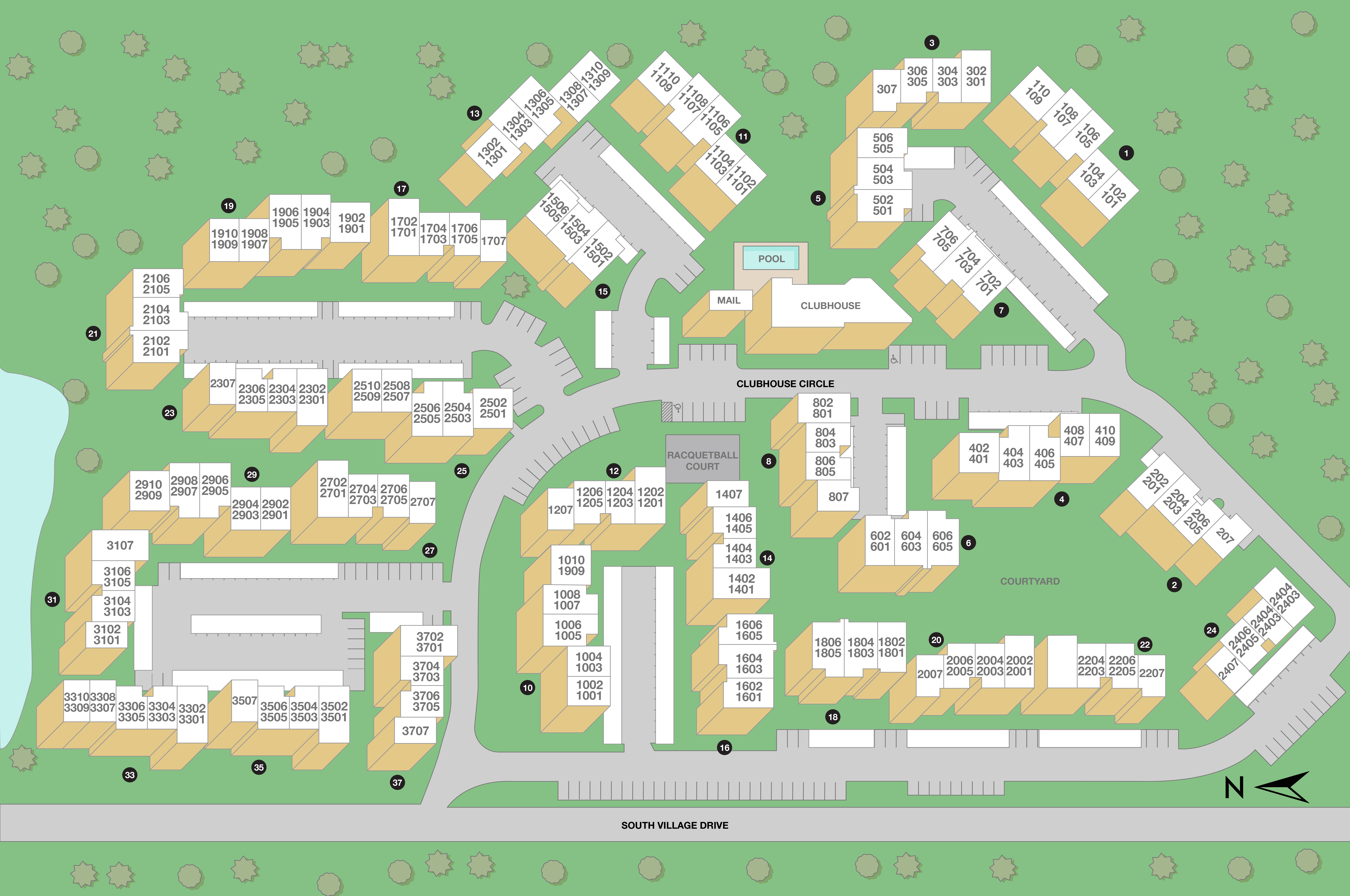 Links at Carrollwood Property Sitemap