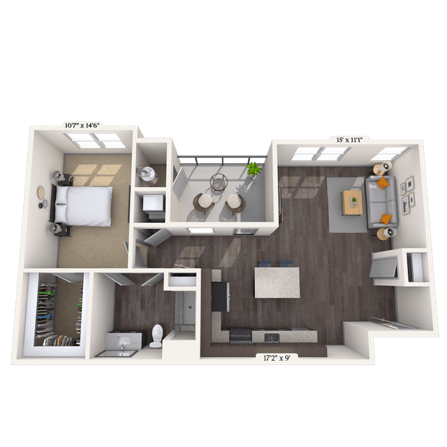 Floorplan image of unit II N-213