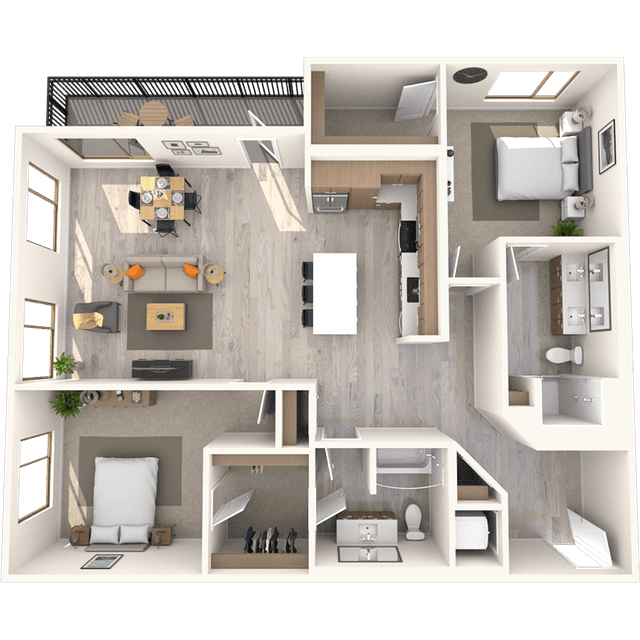 Floorplan image of unit 575