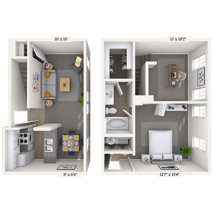 Floorplan image of unit II 317