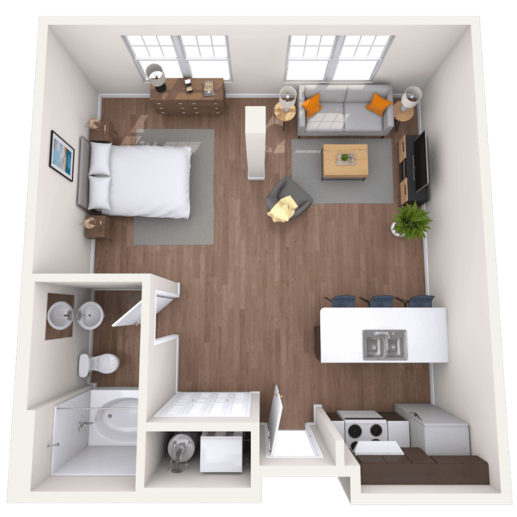 Floorplan image of unit III 409