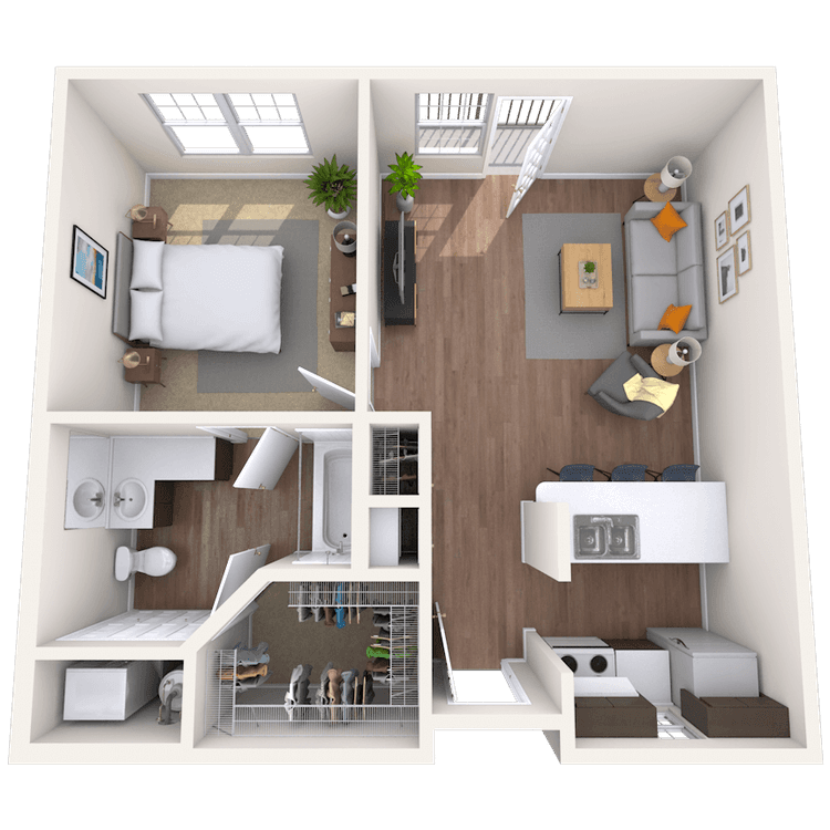Floorplan image of unit III 315