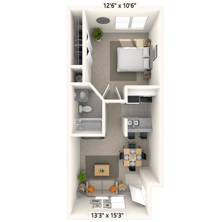 Floorplan image of unit II 102