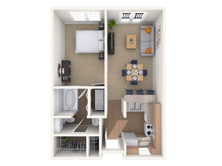 Floorplan image of unit I 118