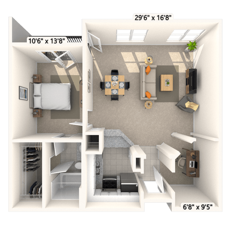 Floorplan image of unit II 125