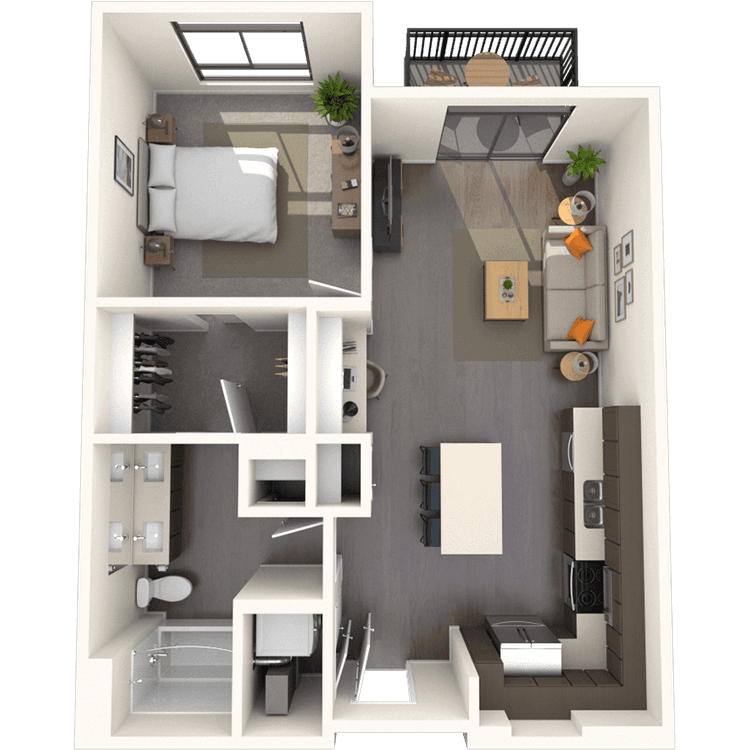 Floorplan image of unit E-238