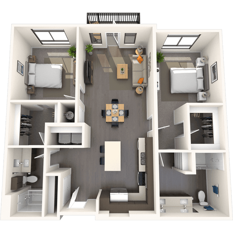 Floorplan image of unit E-418