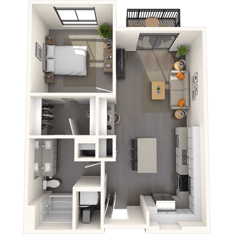 Floorplan image of unit A-322