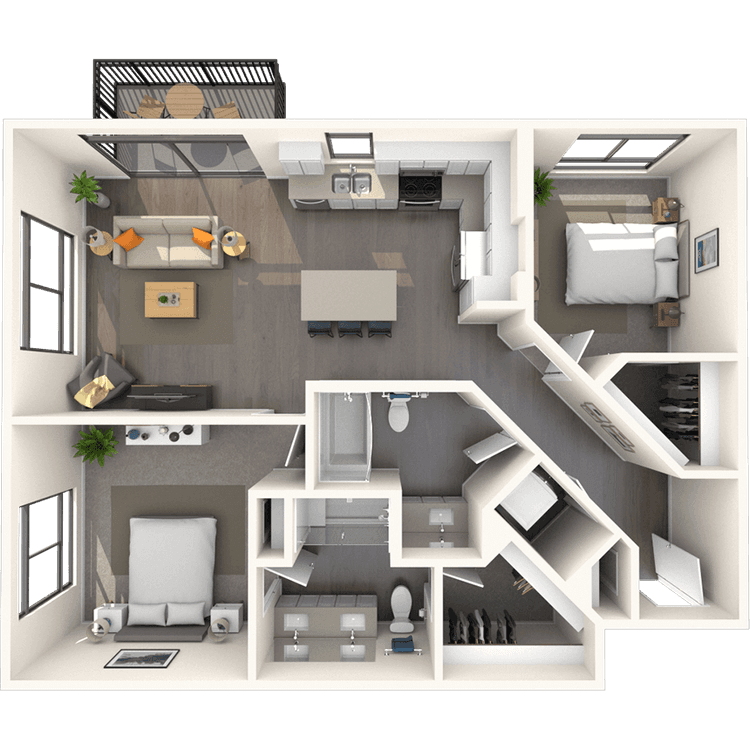 Floorplan image of unit A-224