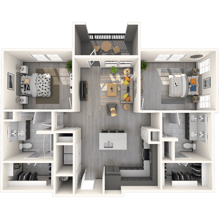 Floorplan image of unit 4201