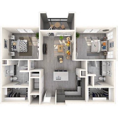 Floorplan image of unit 6211