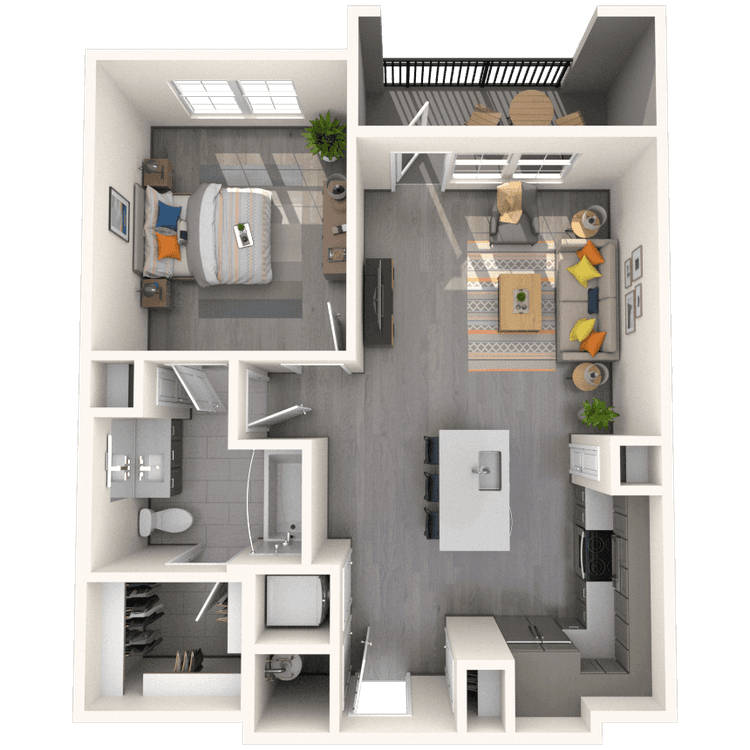 Floorplan image of unit 1309