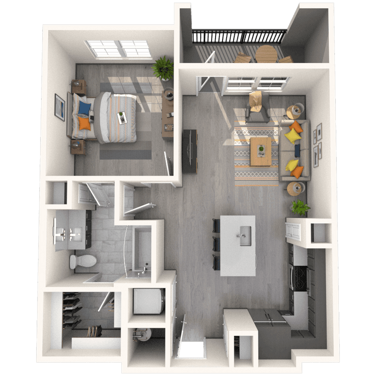 Floorplan image of unit 6305