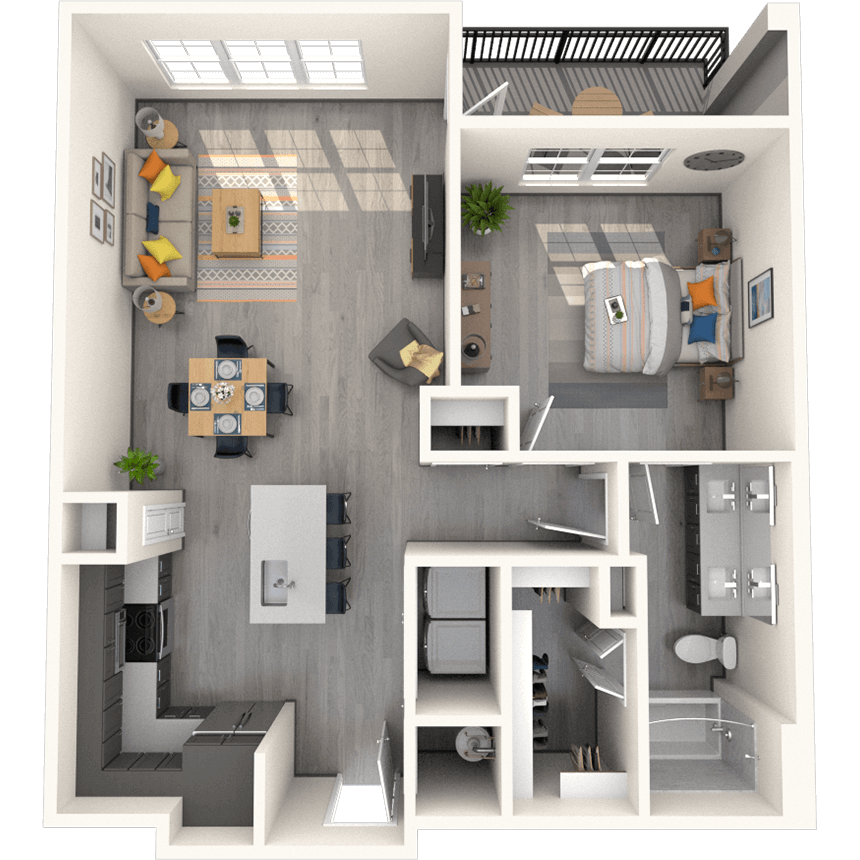 Floorplan image of unit 8203