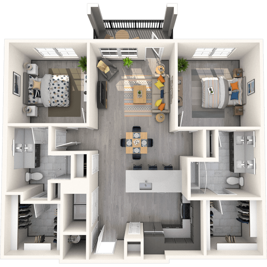 Floorplan image of unit 10105