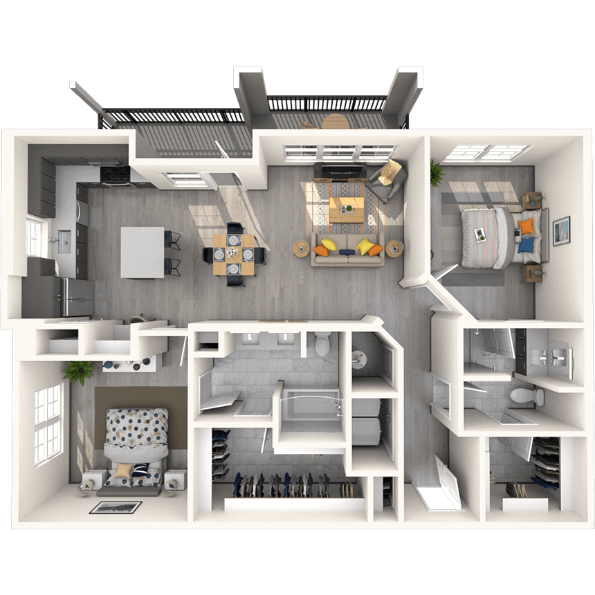 Floorplan image of unit 12302