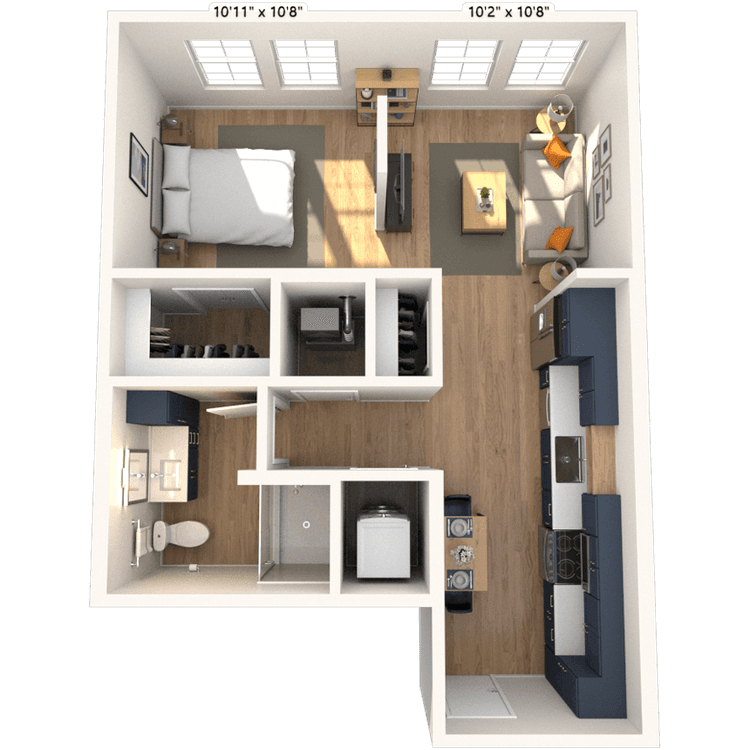 Floorplan image of unit 5223