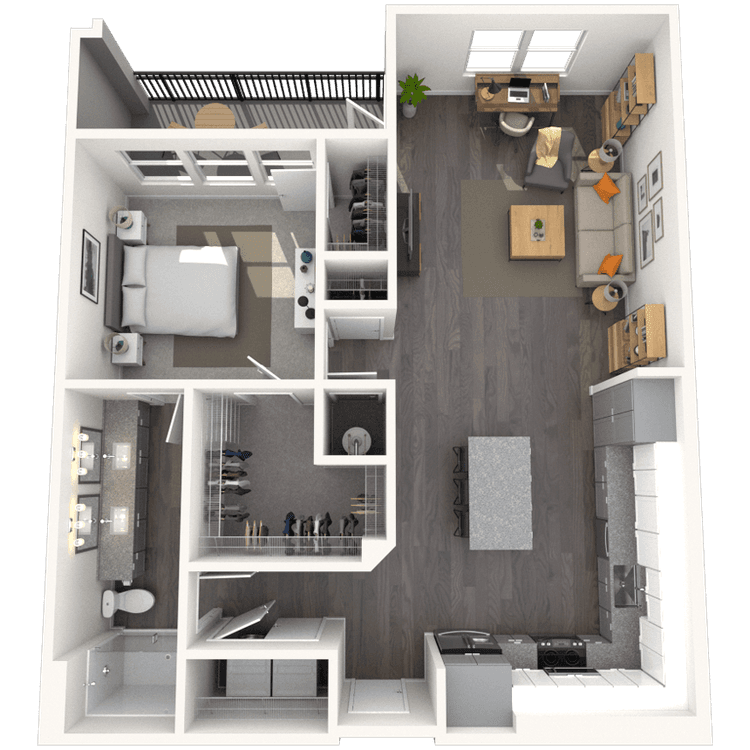 Floorplan image of unit 1113