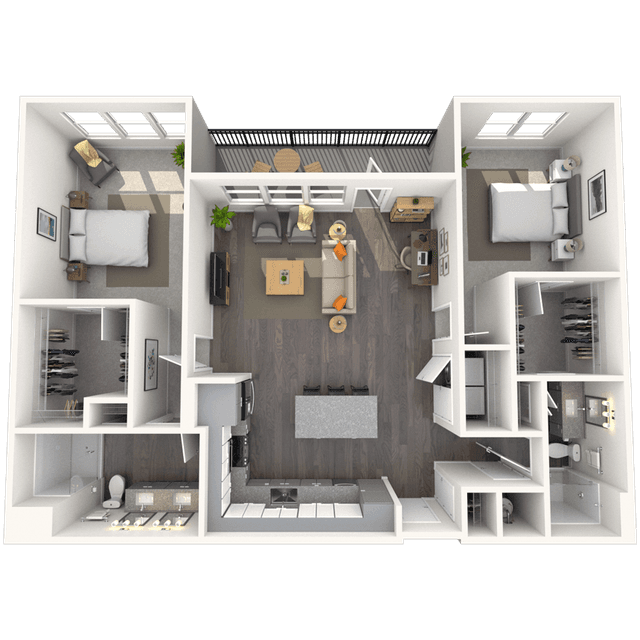 Floorplan image of unit 1117