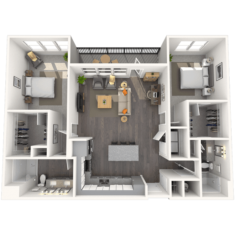 Floorplan image of unit 1117