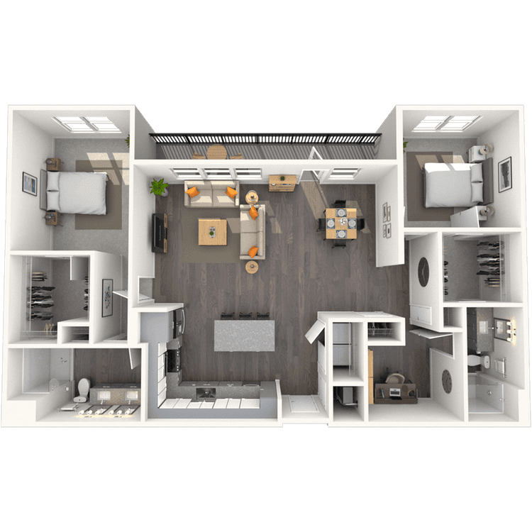 Floorplan image of unit 1229