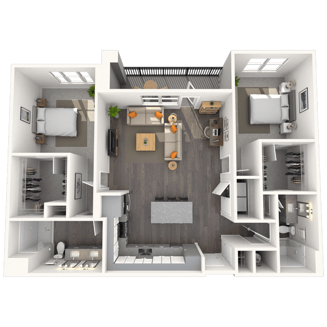 Floorplan image of unit 2114