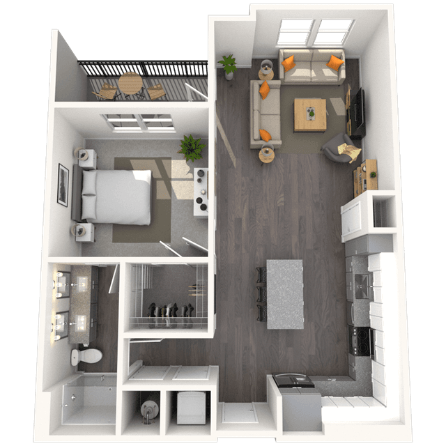 Floorplan image of unit 4110