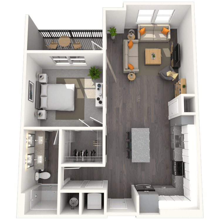 Floorplan image of unit 4110