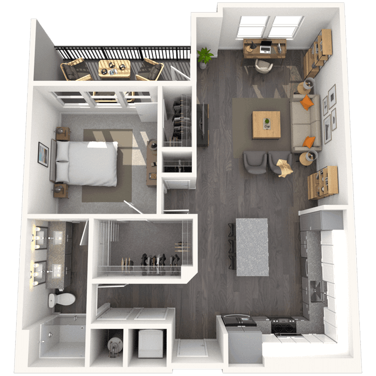 Floorplan image of unit 4116