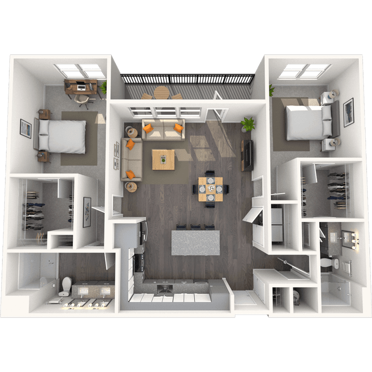 Floorplan image of unit 5118