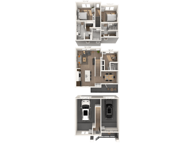 Floorplan image of unit II 9535