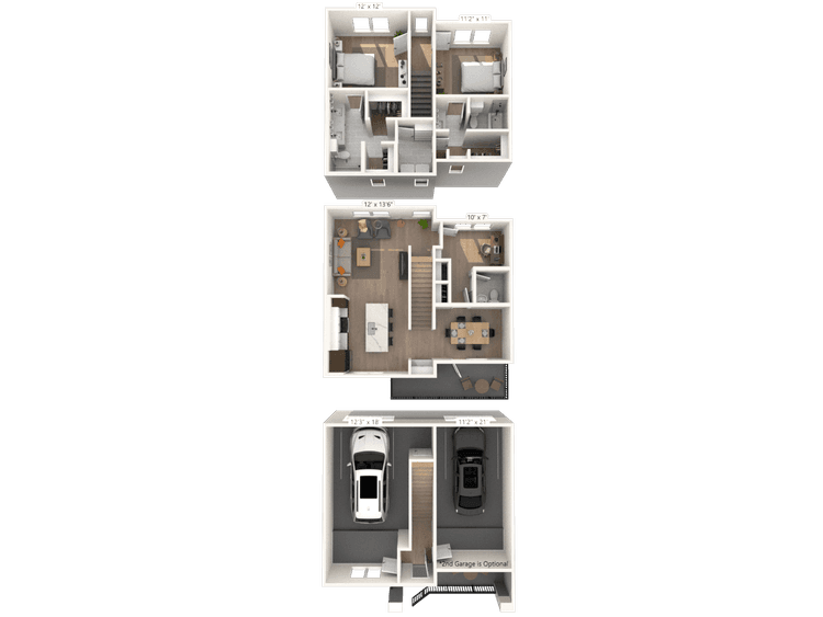 Floorplan image of unit II 9591