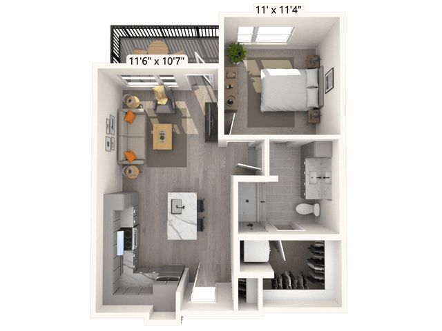Floorplan image of unit A-216