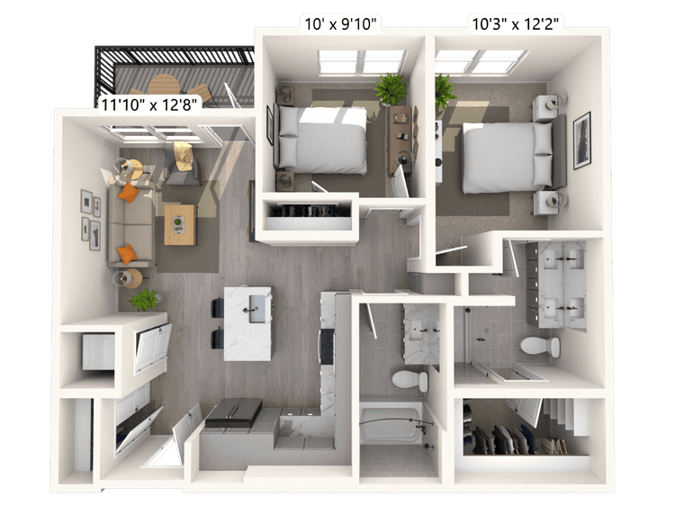 Floorplan image of unit A-209