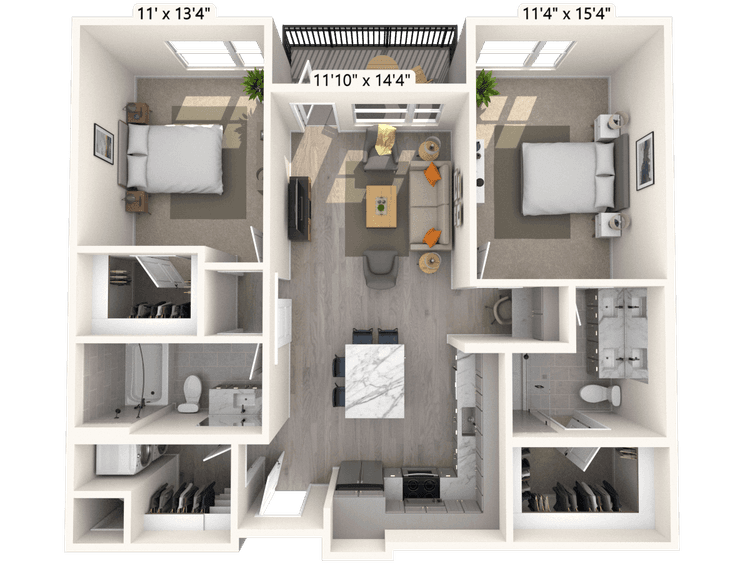 Floorplan image of unit B-216