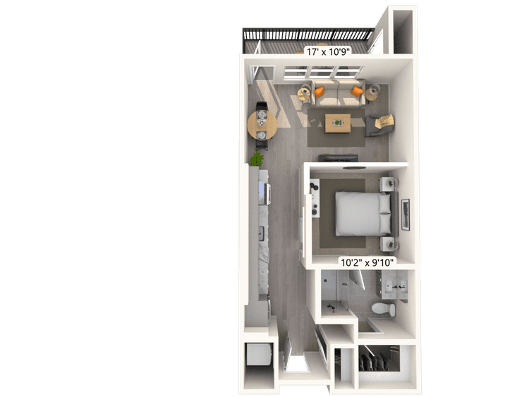 Floorplan image of unit D-404