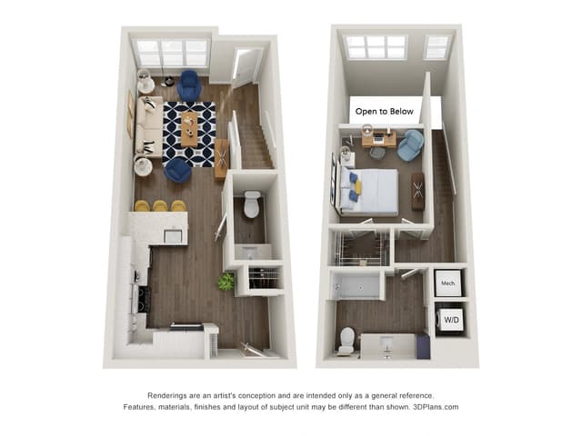 Floorplan image of unit 106