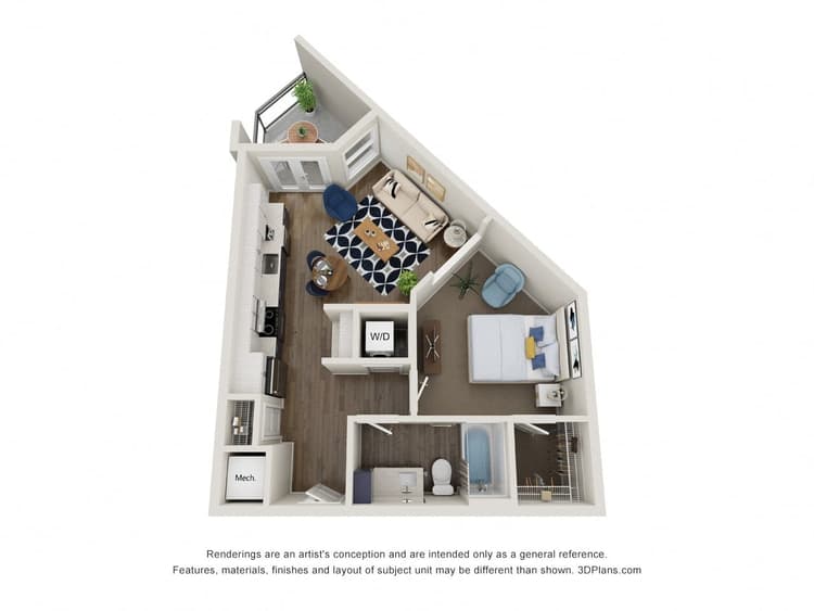 Floorplan image of unit 459