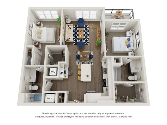 Floorplan image of unit 580