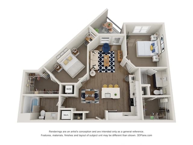 Floorplan image of unit 392