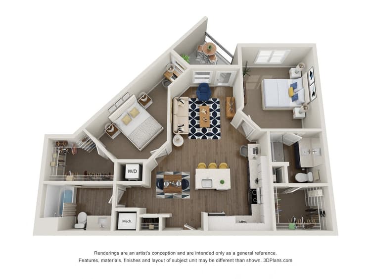 Floorplan image of unit 260