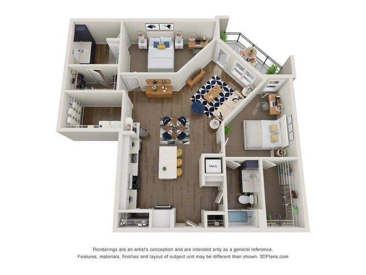 Floorplan image of unit 395