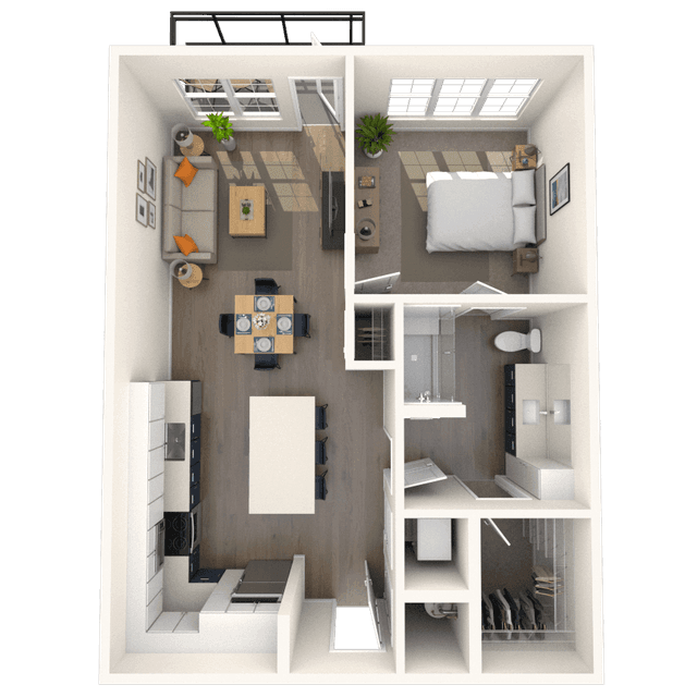 Floorplan image of unit 129