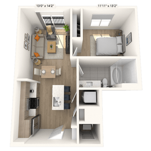 Floorplan image of unit 3404