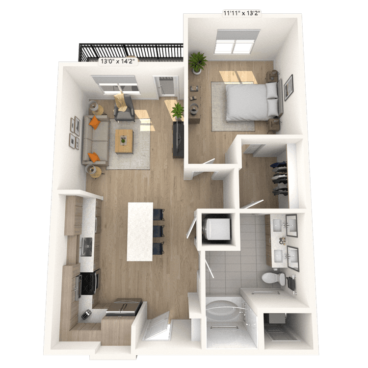 Floorplan image of unit 3133